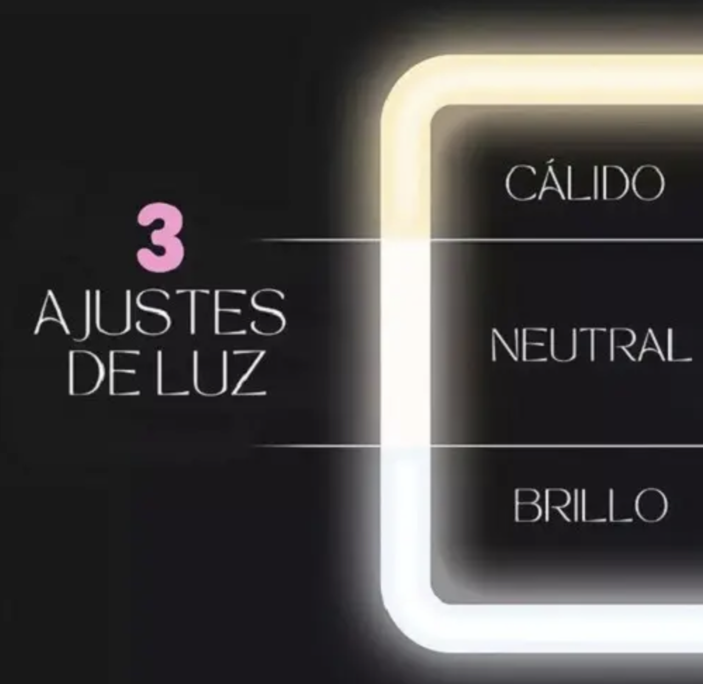 Cosmetiquera VIRAL!! Con Espejo 3 Luces