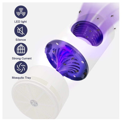🦟 Lámpara Mata Mosquitos UV con Succión Inteligente