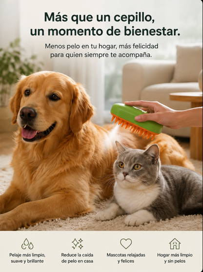Cepillo Vaporizador Para Mascotas