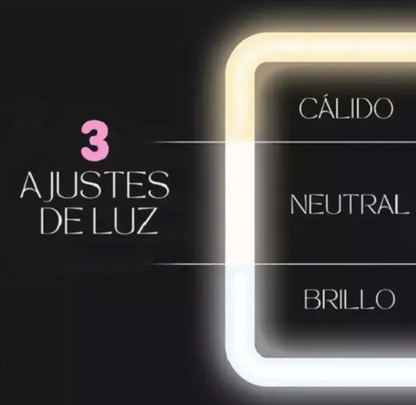 Cosmetiquera VIRAL!! Con Espejo 3 Luces